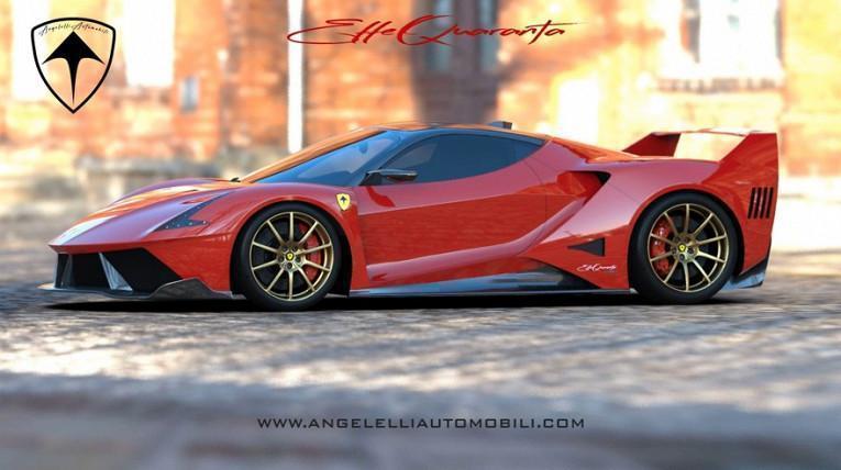Angelelli Effequaranta: итальянский гибридный суперкар по мотивам Ferrari F404