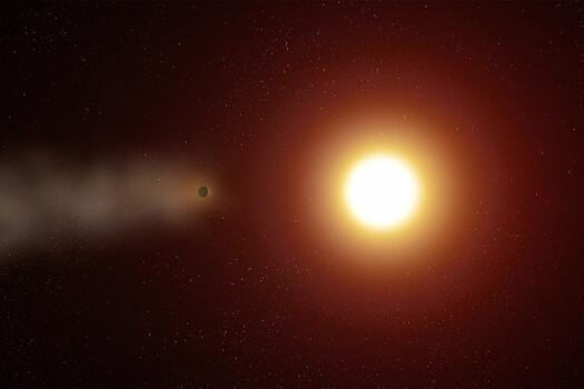Обнаружена горячая «хвостатая» планета размером с Юпитер