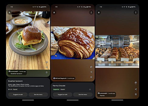Google Карты научились сравнивать фото блюд с реальными позиция в меню