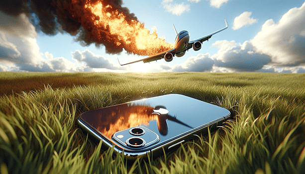 iPhone выжил после взрыва в самолете и падения с 5 км0