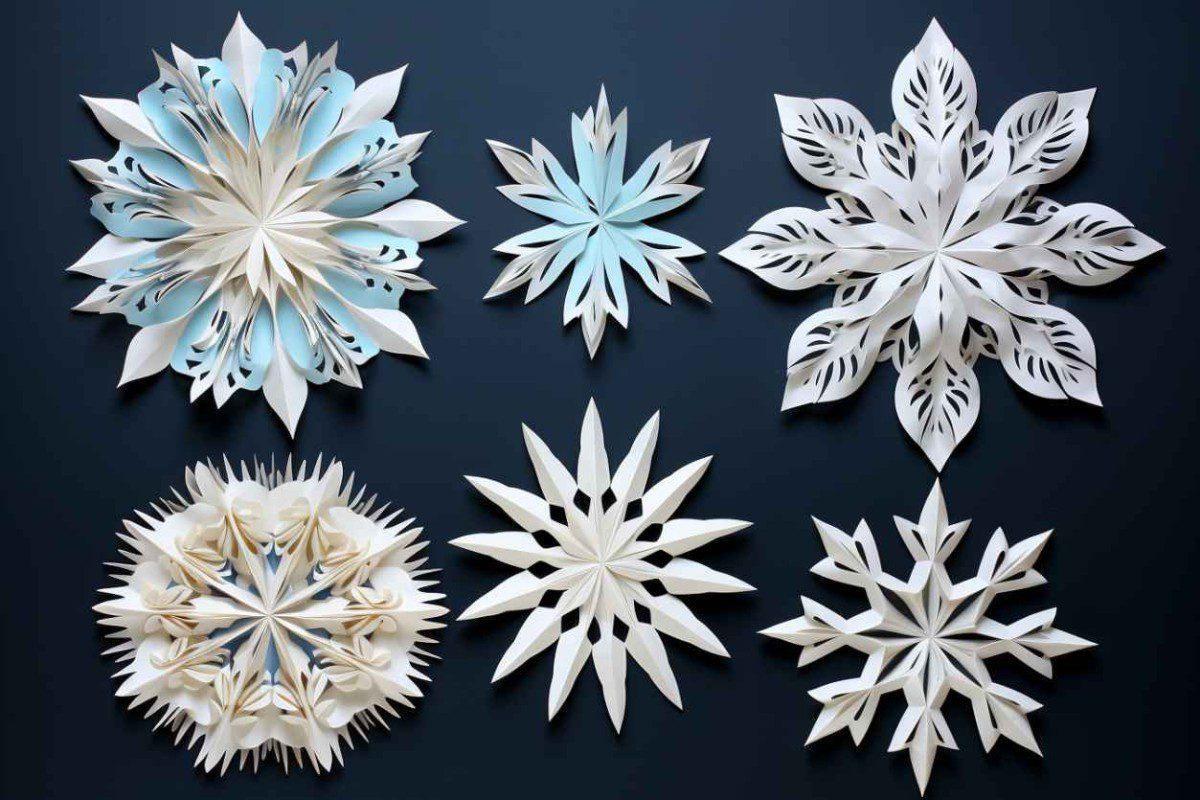 Как сделать красивые снежинки из бумаги на Новый год3