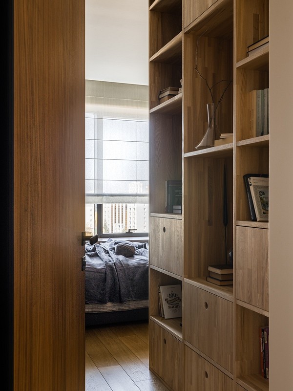 Квартира 82 кв. м для семьи со взрослыми детьми: минималистичный и роскошный интерьер 11