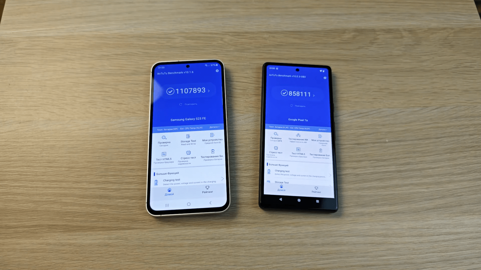 Младший флагманский смартфон на Android: Samsung S23 FE против Google Pixel 7A2