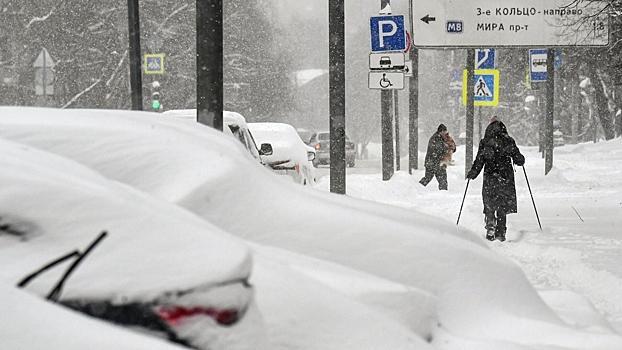 Москвичей предупредили о сильном снегопаде0