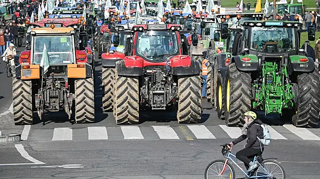 МВД Франции потребовало сдержанности по отношению к протестующим фермерам