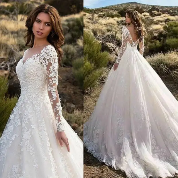 Невеста решила сэкономить и заказала свадебное платье по интернету. Потом она показала, как наряд смотрится в реальности2