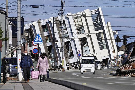 Новогоднее землетрясение в Японии отодвинуло море от суши