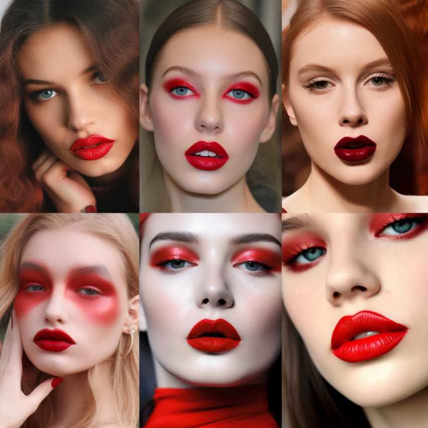 Ягодные помады и нюдовые блески — главный тренд макияжа модных шоу сезона Весна 2023