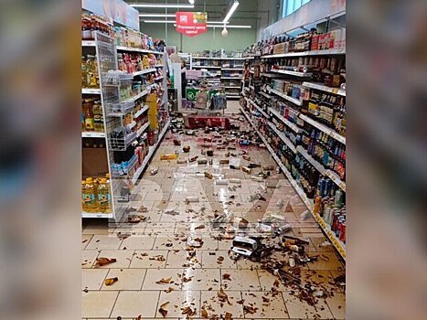 Россиянка устроила погром в супермаркете