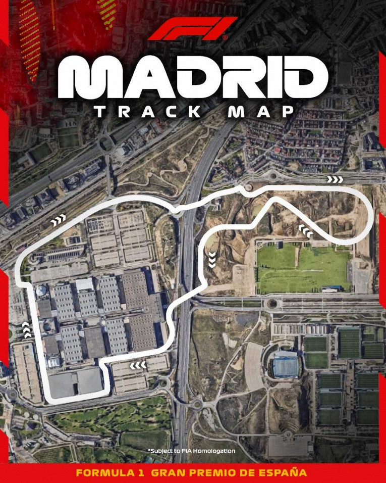 Представлена схема трассы Гран-при Испании Ф-1 в Мадриде1