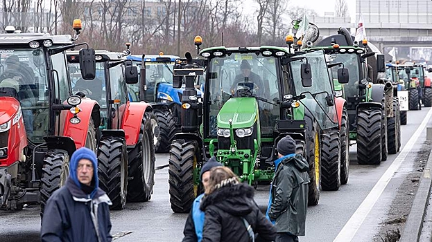 Фермеры заблокировали дороги в Германии и Франции