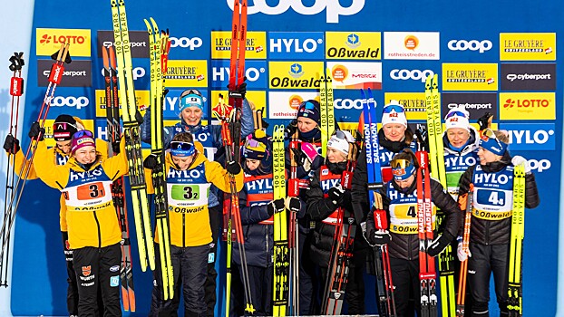 Шведские лыжницы выиграли эстафету на этапе Кубка мира в Германии