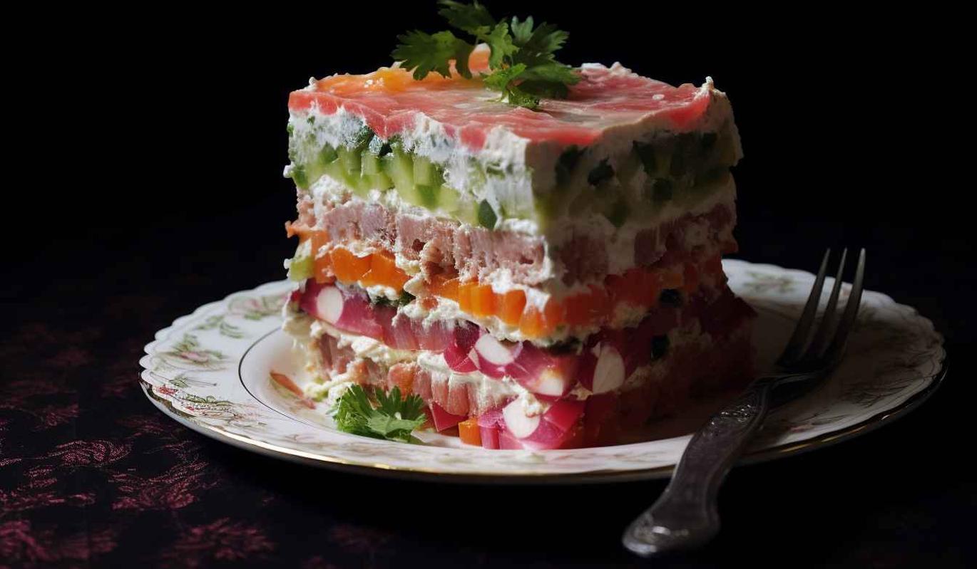 Украшение салатов на праздничный стол: (50+) идей с фото!