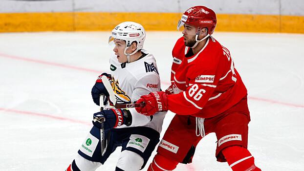 «Спартак» проиграл «Металлургу» и продлил серию поражений в КХЛ до шести матчей