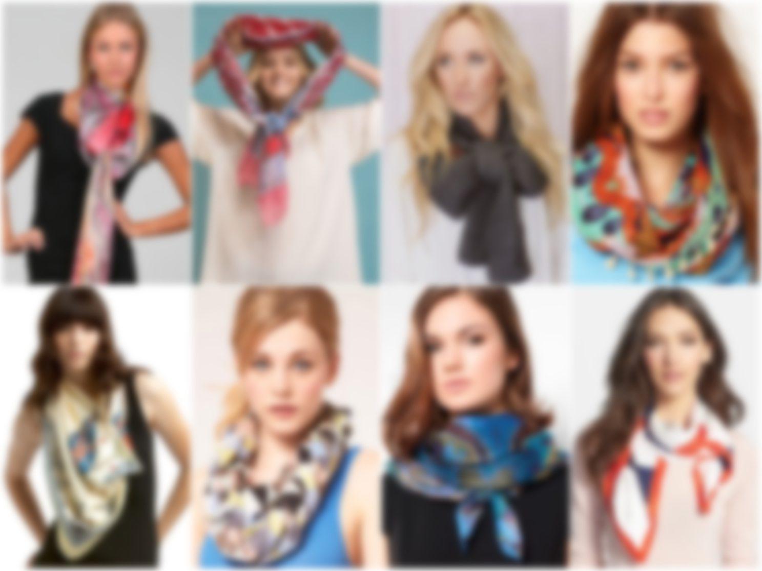 Как стильно завязать шарф - схемы, видео от стилиста | Новости РБК Украина