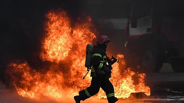 В Челябинске произошел пожар на территории рынка