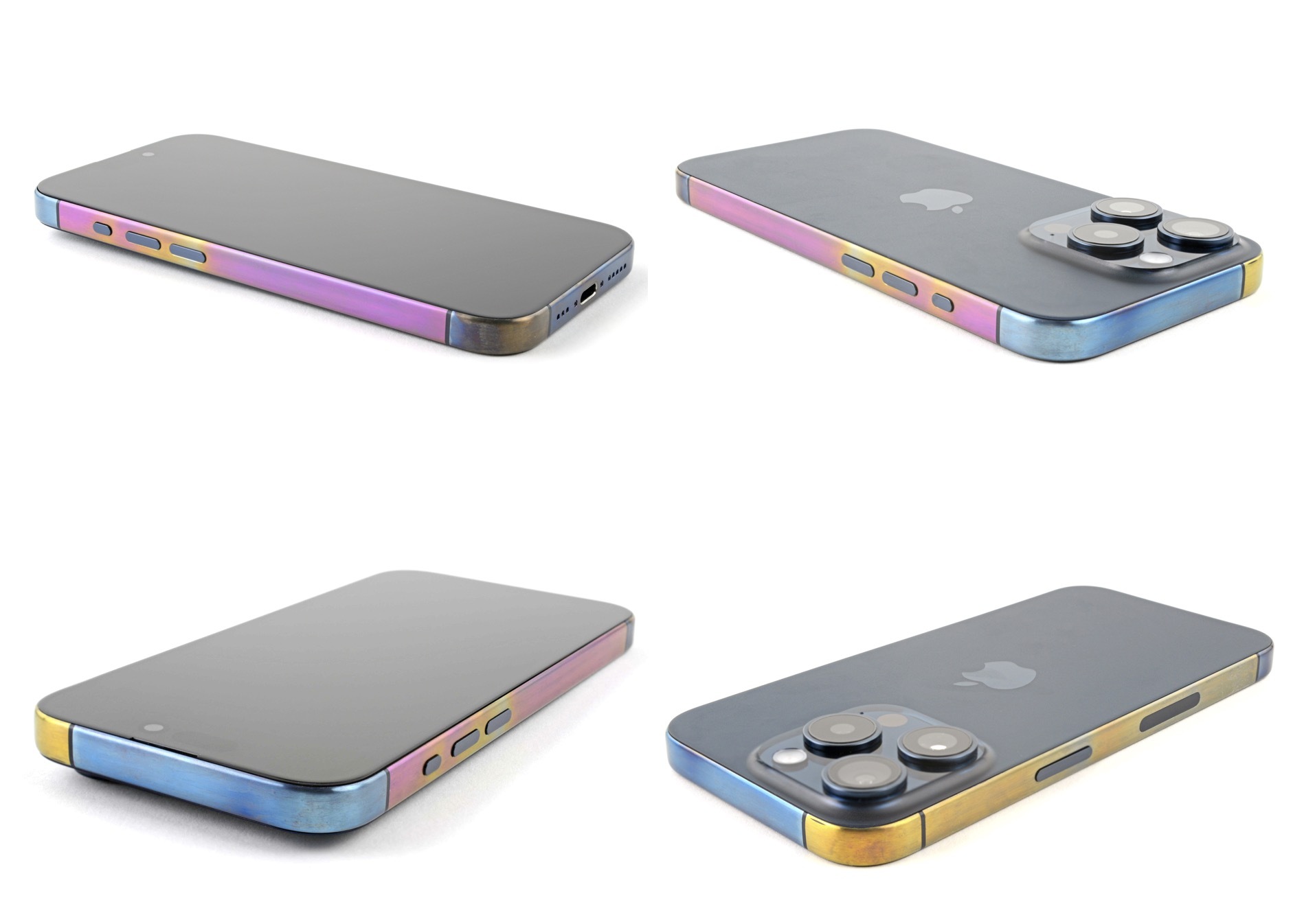 В iFixit анодировали титановую рамку iPhone 15 Pro и получили красочный результат1