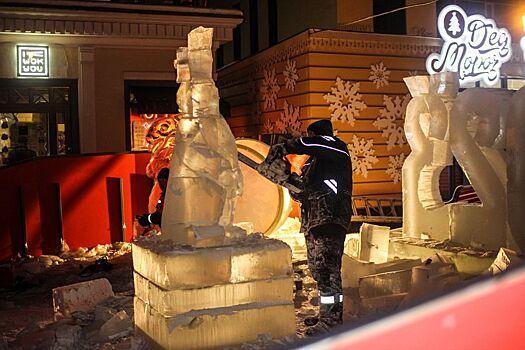 Москвичей пригласили на фестиваль ледовых скульптур в парке искусств "Музеон"