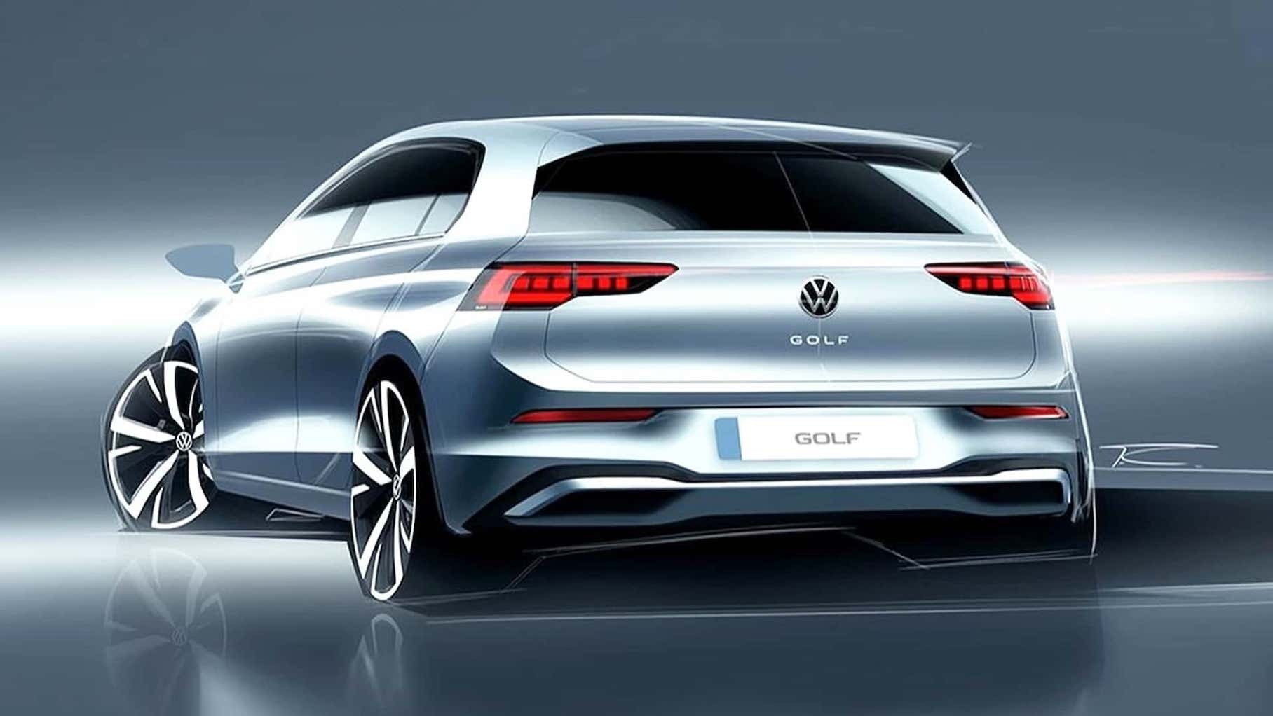 Volkswagen показал первые эскизы нового поколения Golf1
