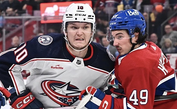 Воронков вышел на третье место по голам среди новичков сезона в НХЛ
