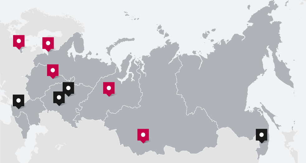 Карта консульских округов