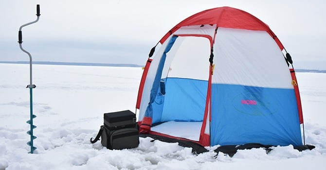 Палатка от ветра для зимней рыбалки