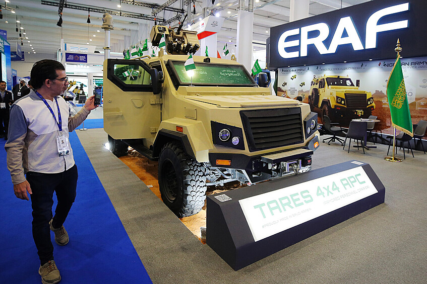 Бронеавтомобиль TARES 4x4 на 2-й Всемирной оборонной выставке World Defense Show в Эр-Рияде