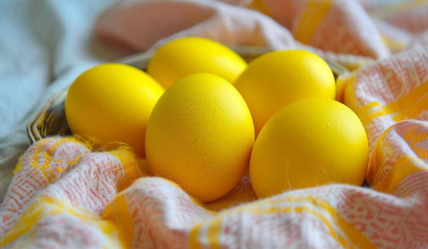 Как покрасить яйца куркумой на Пасху 2024
