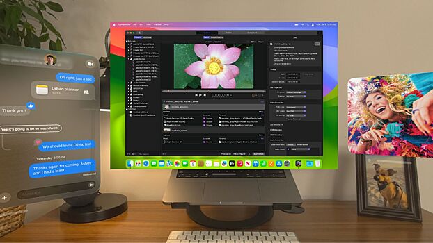 На Apple Vision Pro научились запускать два виртуальных монитора Mac