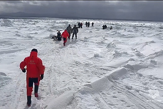 На Сахалине с отколовшейся льдины спасли 82 человека