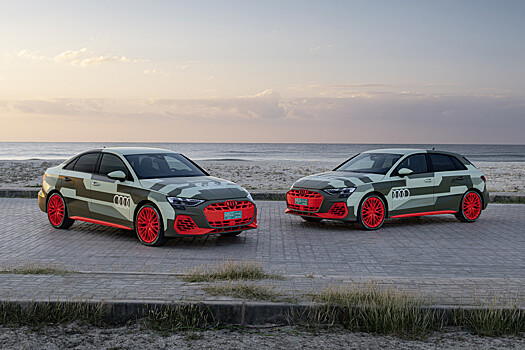Обновленные «заряженные» седан и хэтчбек Audi S3 показались на первых фото