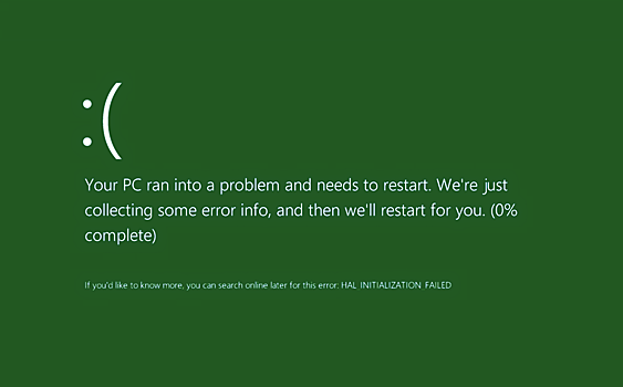 Пользователи Windows 11 столкнулись с «зеленым экраном смерти»