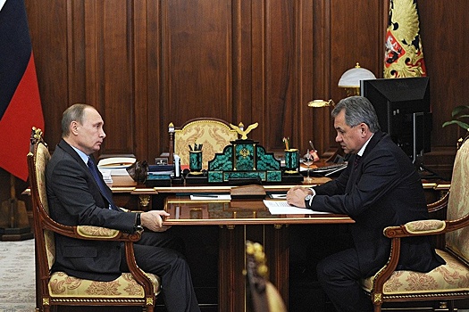 Владимир Путин примет с докладом Шойгу