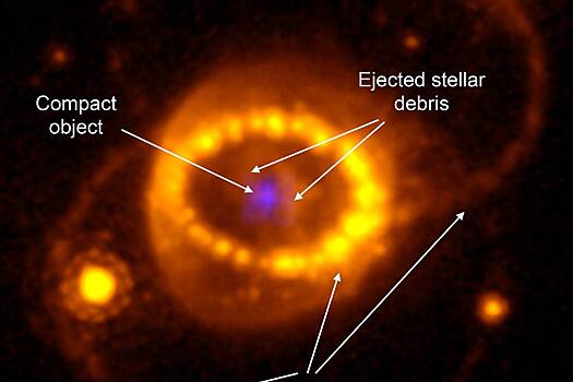 В остатке сверхновой SN 1987A доказали существование компактного объекта