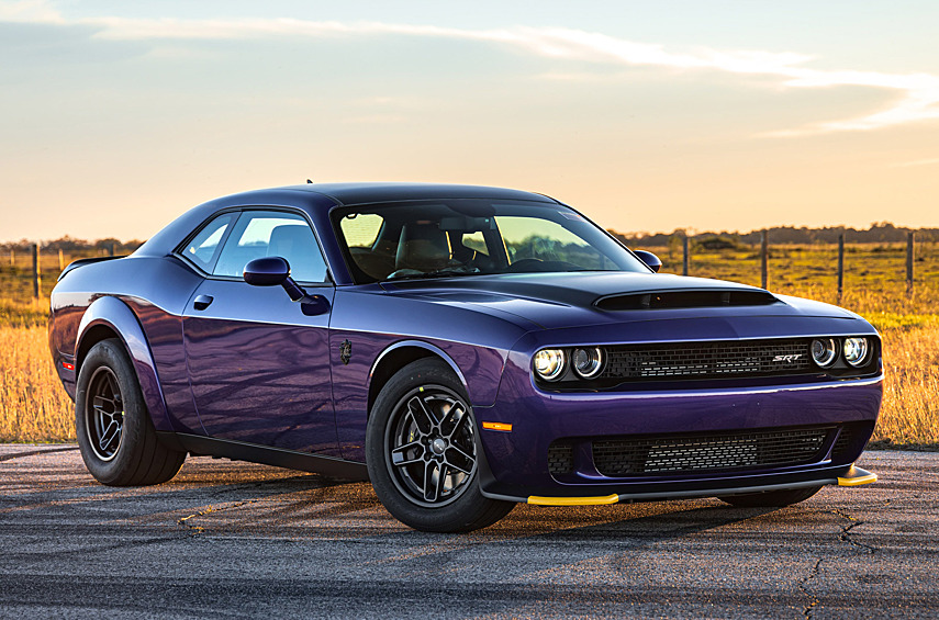 Hennessey Demon 1700 Twin-Turbo. Мастерская превратит Dodge Challenger в 1700-сильный гиперкар. Исполнение SRT Demon 170 мощностью 1025 лошадиных сил было посвящено отставке модели. Теперь над масл-каром поработает отделение Hennessey Special Operations.