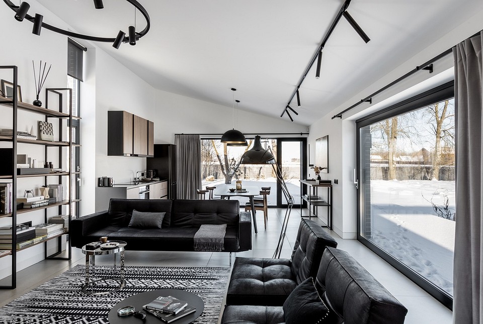 Дом в Белорусской Швейцарии: модернистский интерьер на 130 кв. м4