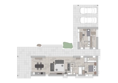 Дом в Белорусской Швейцарии: модернистский интерьер на 130 кв. м31