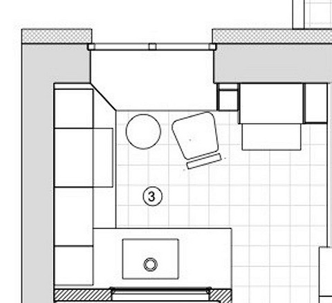 Как поставить стол на маленькой кухне? 8 вариантов с планировками от дизайнеров5