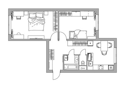 Квартира для жизни: уютный интерьер 57 кв. м в панельке 90-х для семьи с ребенком (фото до и после)42