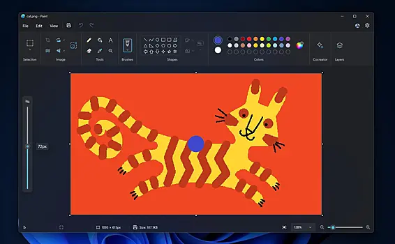 Microsoft начала закрытое тестирование новых функций Paint