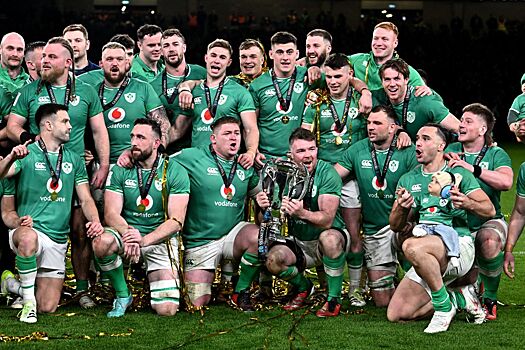 Регбисты сборной Ирландии выиграли Кубок шести наций