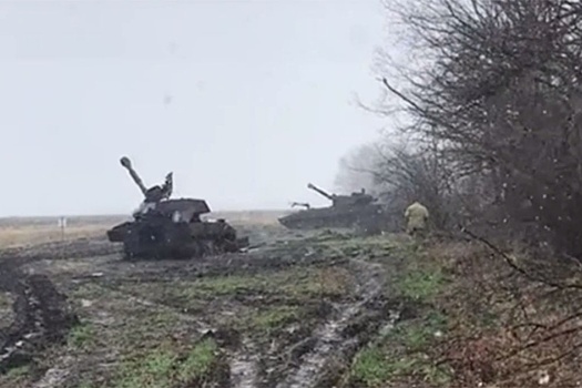 Российские артиллеристы одновременно уничтожили сразу три украинских САУ