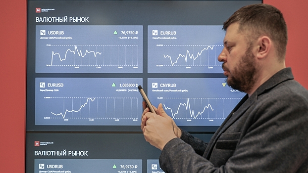 Российский рынок акций снизился в понедельник