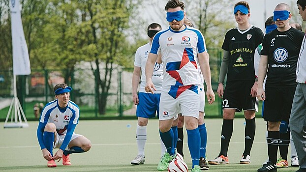 Сборные России и Сербии по футболу для слепых сыграют перед матчем основных