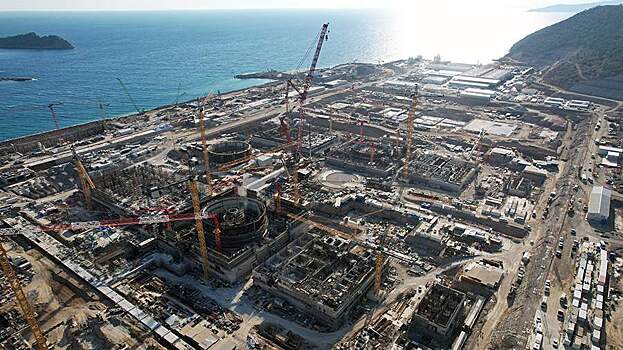 Турция намерена в 2024 году ввести в строй первый реактор АЭС "Аккую"