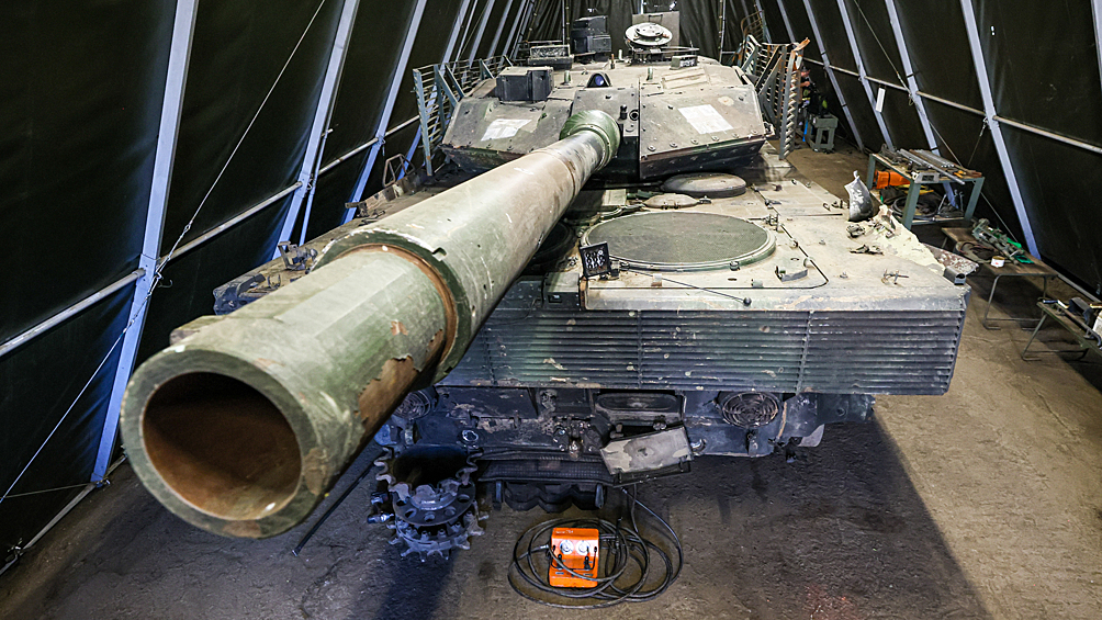 Ремонт трофейного танка Leopard