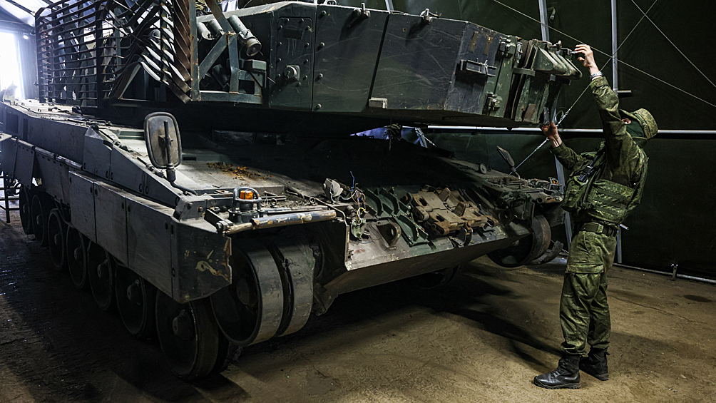 Ценный трофей: как выглядит захваченный под Авдеевкой немецкий танк Leopard10