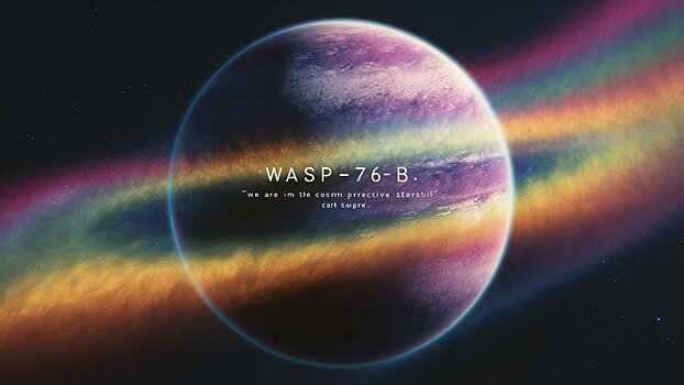 На экзопланете WASP-76b заметили «радугу»