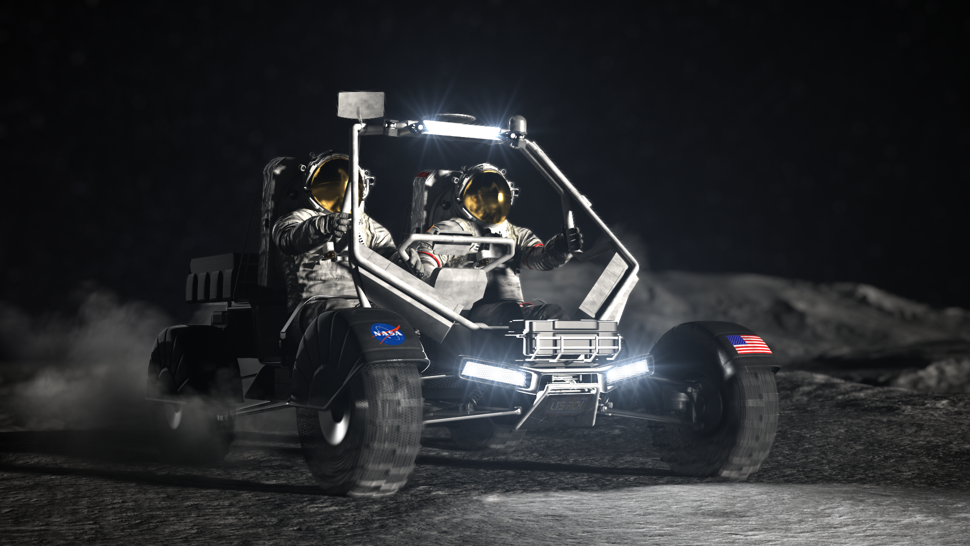 NASA показало проекты автомобилей для Луны2