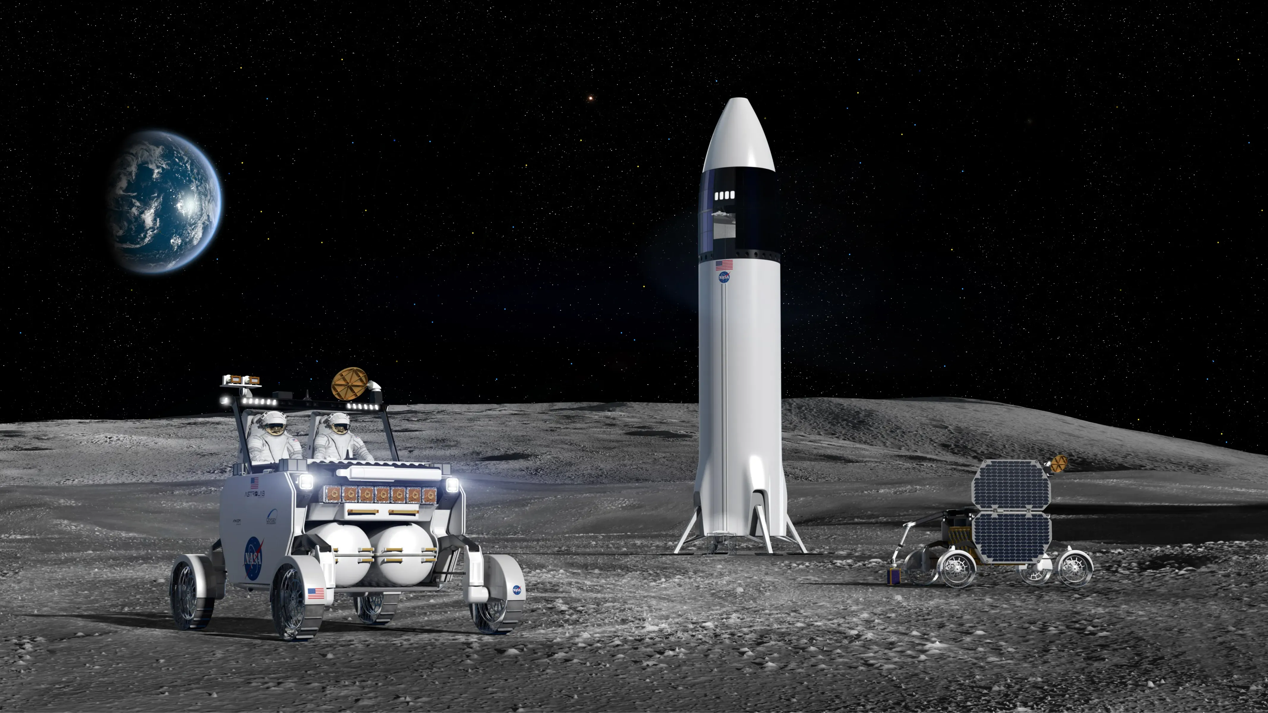 NASA показало проекты автомобилей для Луны3